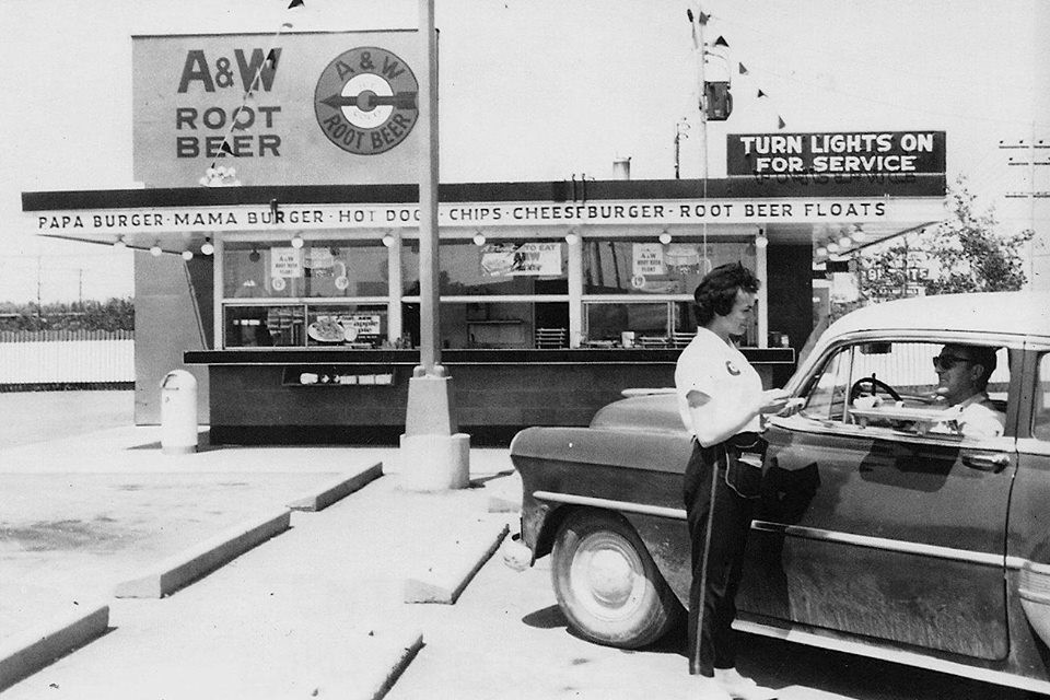 Vintage A & W with Car Hop Service