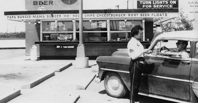 Vintage A & W with Car Hop Service
